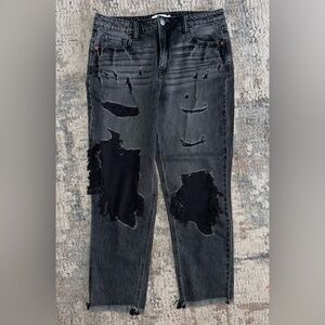 Cello Distressed Black Jeans size 7